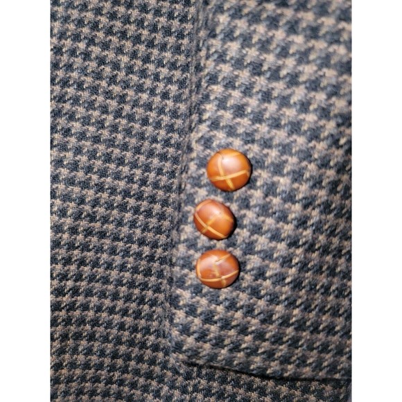 Mark Alexander Wool Blend Elbow Patch Blazer Sport Coat Tweed 40 Made in USA VTG - Picture 9 of 13